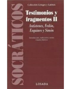 SOCRATICOS- TESTIMONIOS Y FRAGMENTOS II