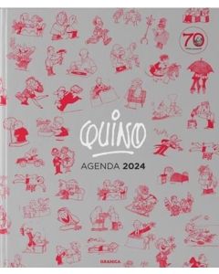 AGENDA 2024 - QUINO ENCUADERNADA GRIS
